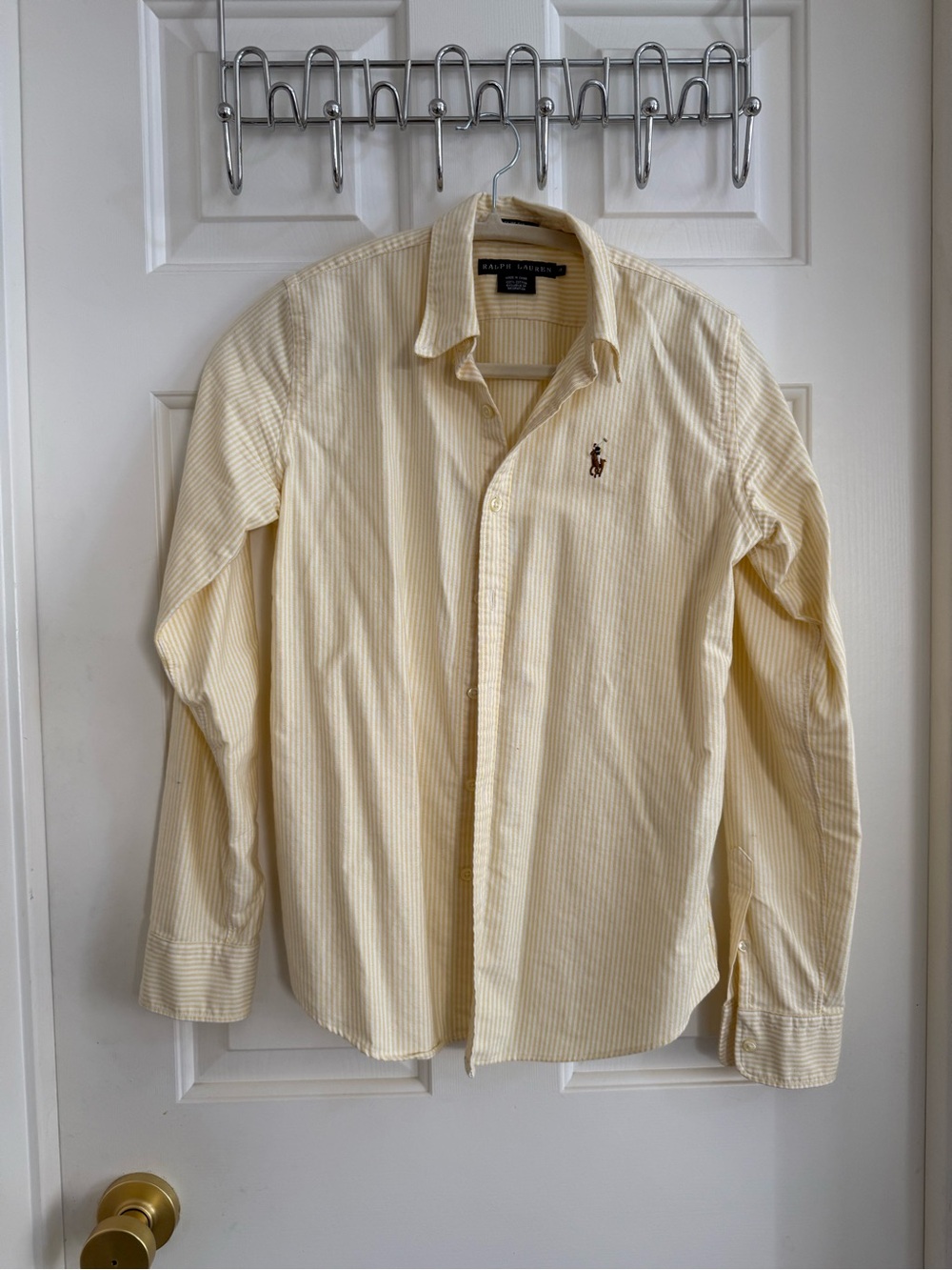 Ralph Lauren Yellow Stripe Button-Down Shirt